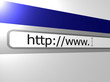 Illustration: World wide web browser address line World wide web browser address line