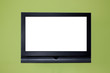 TV, a white screen