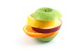 fresh fruits isolated on a white background fresh fruits isolated on a white background
