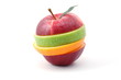 fresh fruits isolated on a white background fresh fruits isolated on a white background