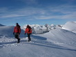 Sur les crêtes de neige