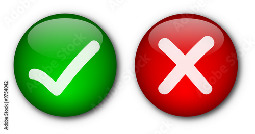 Tick & Cross buttons
