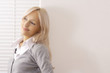 Young natural woman with blond hair.