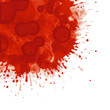 Ilustración: tache rouge fond blanc tache rouge fond blanc