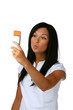 Teenager fotogarfiert sich mit ihrem Handy