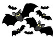 Bats silhouettes Bats silhouettes