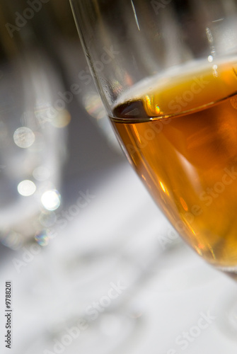Photo: close-up of beautiful wineglass close-up of beautiful wineglass