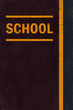Asphalt school caution marking Asphalt school caution marking