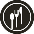 Plate with fork, knife and spoon on top of it