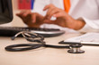 medical doctor at the hospital