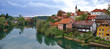 Viev of Novo Mesto riverside - Slovenia
