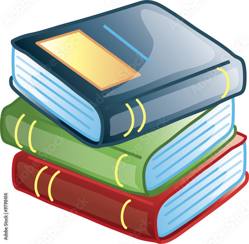 Illustration: Icon of three stacked books Icon of three stacked books