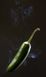 hot chile that has smoke coming out