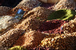 Foto: mountains of nuts and spices mountains of nuts and spices