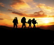 Hiking scene