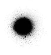 Tâche d'encre noir