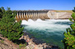 The Jackson Lake Dam at the Grand Teton National Park The Jackson Lake Dam at the Grand Teton National Park