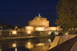 Italy Older Bridge and Castle Sant Angelo in Rome
