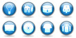 General blue icons or buttons