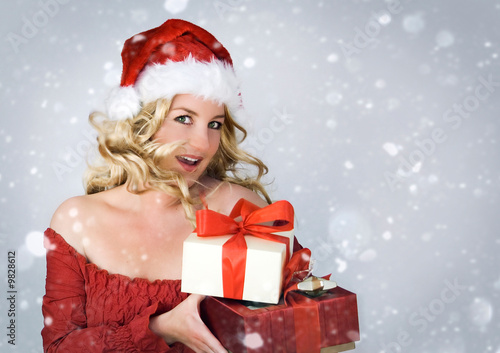 Foto: Santa 2_2 beautiful Santa-woman Santa 2_2 beautiful Santa-woman