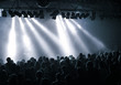 Lichtstrahlen bei  Konzert