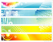 Banners design set of vector illustration layered.