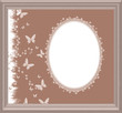 Vintage Gardens Frame - with isolated clipping area