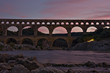Sunset at pont du Gard