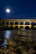 Moonlight at pont du Gard