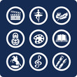 Culture and Art vector icons (set 12, part 2) Culture and Art vector icons (set 12, part 2)