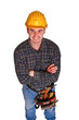 isolated image of young manual worker isolated image of young manual worker