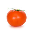 Single tomato isolated on white background