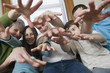 Family gesturing
