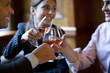 Business people having a drink