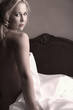 Sensual naked young blonde adult Caucasian woman