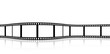 blank wavy film strip