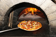 baking pizza