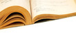 The opened old book