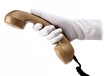The himan hand holding the telephone receiver - 3
