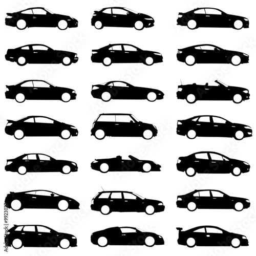 set of cars vector