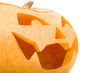 Creepy carved pumpkin face Creepy carved pumpkin face