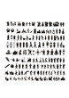 Pictograms of the people. One-color big vector collection