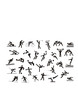 sport icon silhouettes - vector collection