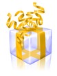 tranparent gift (gold)