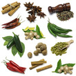 Spices sampler with clipping path