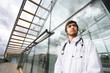 Portrait of a doctor outdoors Portrait of a doctor outdoors