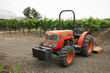 Tractor in vineyard