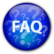 FAQ button with question marks FAQ button with question marks
