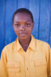 Foto: african boy with yellow shirt, in a village african boy with yellow shirt, in a village