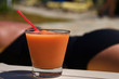 Fruit smoothie cocktail at the resort pool in Kauai Hawaii